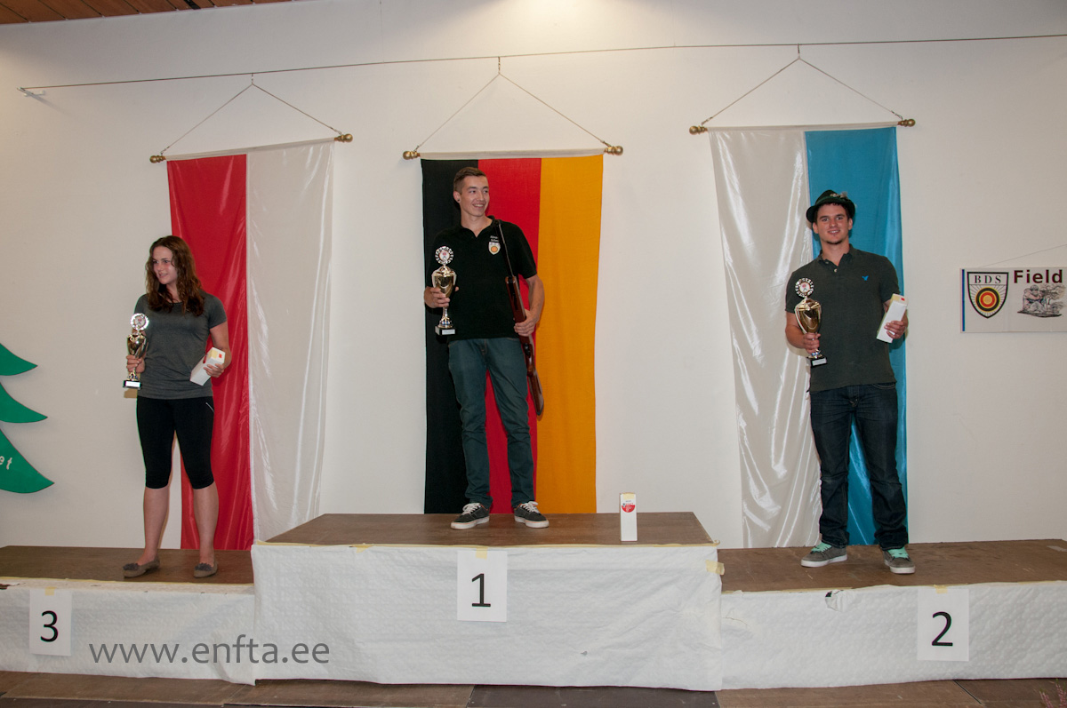 Best three Springer Juniors. Third place Nicole Larson CA, Second place Ryan Haessel CA, Alexander  Schardt DE